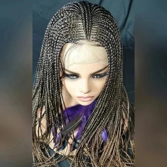π₯26β Full Lace Knotless Braid Wig Handmade & Natural Look! 25% OFF TODAY ONLYπ₯ - Picture 2 of 14